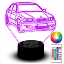 Soška LED Night Light RGB 3D Gravírovanie auta BMW E46 Coupe Auto