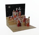 3D vianočná pohľadnica Traja mudrci