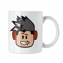 Man Face Roblox hrnček, biely, 330 ml