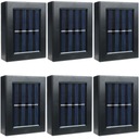 6x LAMPY SOLÁRNE OSVETLENIE LED NÁstenná LAMPA + SENZOR