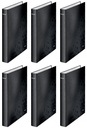 Leitz Wow zakladač 4-krúžkový A4+ 40mm čierny x6