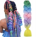 Syntetické vrkoče farbené 120 cm ombre
