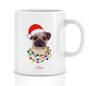 Hrnček Funny Gift Mops Christmas (meno,