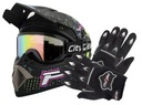 ĽAHKÁ PRILBA ENDURO QUAD XL KRÍŽOVÁ PRILBA + OKULIARE + RUKAVICE