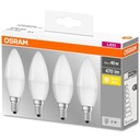 Sada 4x LED žiarovka E14 4,9W 827 OSRAM
