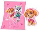 PAW PATROL Fleecová deka + vankúš Skye Skaj