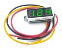 Voltmeter merač napätia 3-30V 0-100V ZELENÝ