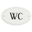 Plechový nápis WC Ib Laursen