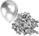 SILVER chrómové lesklé balóny Shiny 100 silver