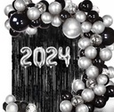 BALÓNOVÁ VENCICA NA SILVESTROVSKÉ BALÓNY 2024 ČIERNA STRIEBORNÁ