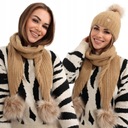 SET ALPACA ŠÁLKA ČIAPKA, TEPLÝ KARAMEL 2513