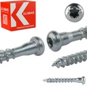 Skrutky pre tesárske spojky 5x35 mm 250 ks TORX Klimas WKCL