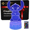 3D LED USB nočná lampa pre darček Lilo and Stitch