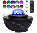 STARS PROJECTOR SKY PROJEKTOR LED NOČNÁ LAMPA BLUETOOTH REPRODUKTOR + DIAĽK.