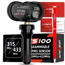 TPMS senzor 315+433mhz UNIVERZÁLNA GUMOVÁ SKRUTKA