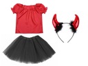 SET DEVIL HORS OUTFIT DEVIL 134-140 3 kusy