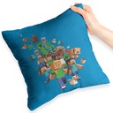 MODRÝ VANKÚŠ PRE DARČEK PRE FANÚŠIKOVIKU MINECRAFTU CREEPER + TEXT ZADARMO