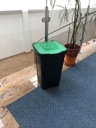 50l zelený kôš na triedenie odpadu s nálepkou