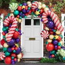 Vianočný večierok balónové dekorácie z cukrovej trstiny