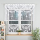 Macrame záves Zazdrostka Hotový žakár MAHIKA 160x90 cm + ZADARMO
