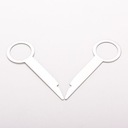 Pre Audi A4 A6 A8 Auto Benz 11 1ks Sliver 7,7CM