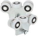 VOZÍK 43MM PRE BRÁNY POSUVNÝCH DVERÍ 5 VALČEK 2 KS