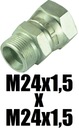 Hydraulická vsuvka M24x1,5 x M24x1,5 AB konektor