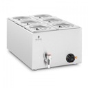 Vaňa marie - 600 W - 6 GN 1/6 - vypúšťacia batéria ROYAL CATERING 10012620