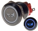 TLAČIDLO PROTI VANDALU 19mm HÚKAČKA 12V 3A N