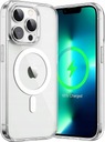 PEVNÉ, TRANSPARENTNÉ MAGNETICKÉ POUZDRO PRE IPHONE 14 PRO