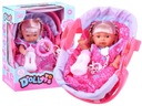 Bábika v nosiči Ledy Toys Doll Toys 12 zvukov hračky