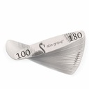 Pilník na nechty 100/180 Elipsa Slim Aba Group Sada 25 ks