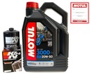 MOTUL 3000 4T 20W50 4L olej + K&N OLEJOVÝ FILTER