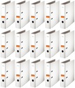 Kancelársky zakladač Oficio ekonomicky výhodný pevný A4 75 mm biely x 15