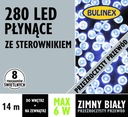 Žiarivky BULINEX 280LED, tečúca biela, 8 programov