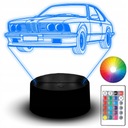 LED NOČNÁ LAMPA BMW 635 CSI M POWER AUTO PAKET AUTO 3D NÁZOV PRE FANOUŠKA
