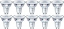 10x PHILIPS LED HALOGÉNOVÁ ŽIAROVKA GU10 2,7W 3000K