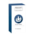 Secura Blue Pearl 12 ks - Modré kondómy s cvočkami