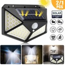 Senzor pohybu/súmraku solárnej lampy 100 LED