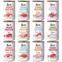 BRIT MONO MIX Smaków mokré krmivo pre psov 12 x 400 g, monoproteínové, bez obilnín