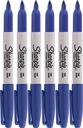 Permanentný popisovač Sharpie Fine 1mm modrý x6