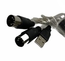 USB MIDI prepojovací kábel 2m skvelá cena!