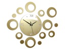 ModernClock RING GOLD nástenné hodiny - ROUND DIY