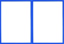 Magnetický rám 2x3 modrý A3 (420x297mm) x2