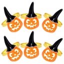 Halloweenske krúžky na obrúsky z tekvice 6 ks