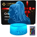 3D LED USB nočná lampa ako darček ARIANA GRANDE