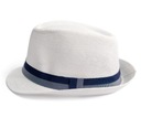 Pánska dámska čiapka Trilby HAT WHITE Summer Beach Light Urban 58