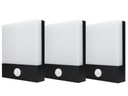 3x Nástenné svietidlo LED svietidlo iP65 Twilight Motion Sensor