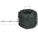 Ostnatý drôt potiahnutý PVC ZELENÝ 50m - 2,00mm
