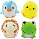 SQUISHY ANMALS ANTISTRESOVÁ HRAČKA SQUID 4x TUČŇAČKA ŽABA JEŽKO KURATKO